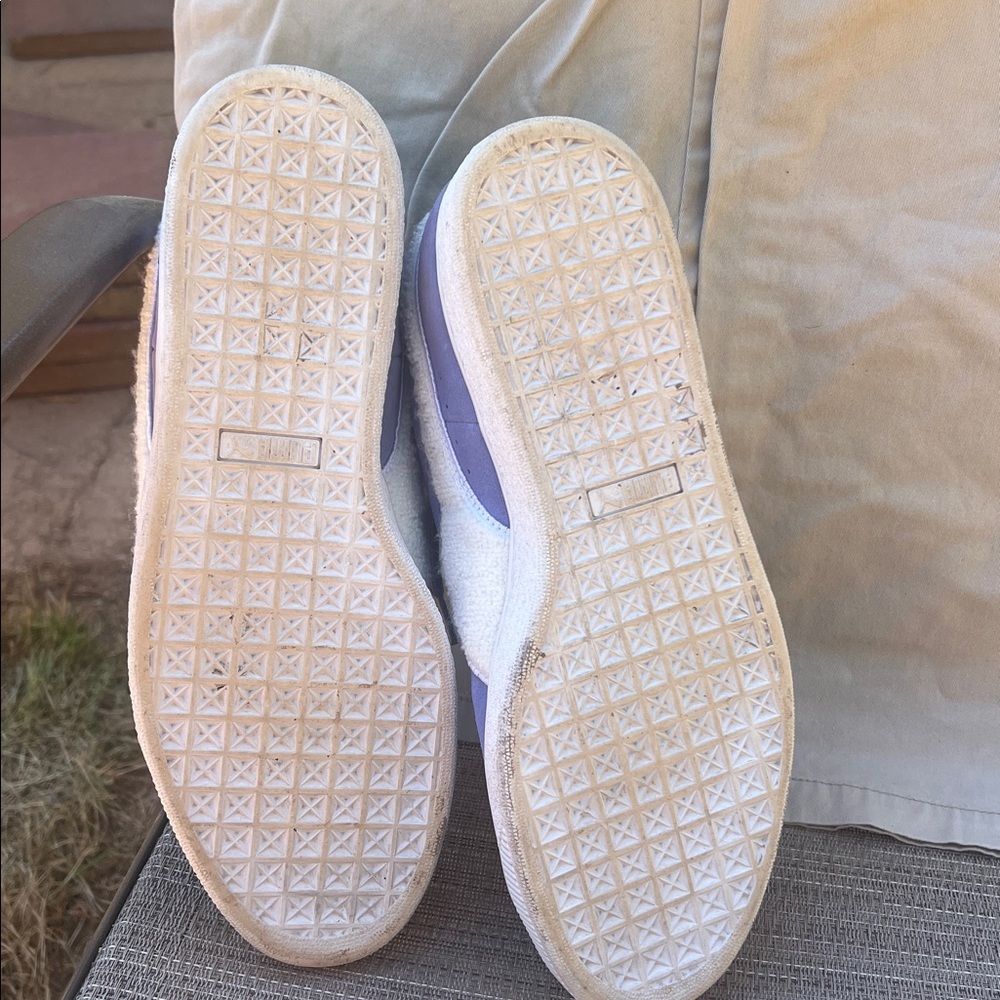 Puma Suede Phantom Lavender, white and Teal Casual Sneakers - Picture 5 of 7